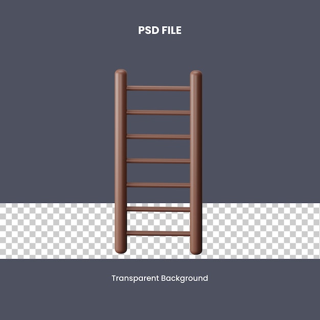 Illustrazione dell'icona 3D della scala PSD