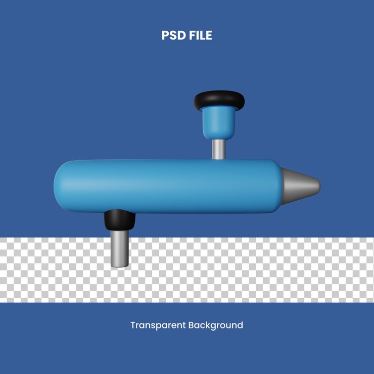PSD illustrazione dell'icona airbrush 3d