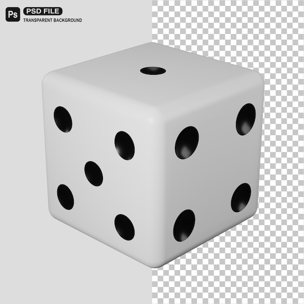 Illustrazione dell'icona dei dadi 3D