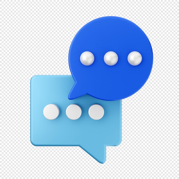 Illustrazione dell'icona dei social media 3D