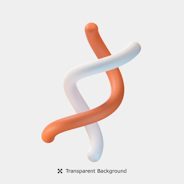 Illustrazione dell'icona del DNA 3d
