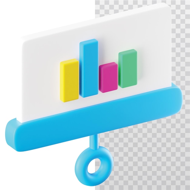 Illustrazione dell'icona del rapporto 3D