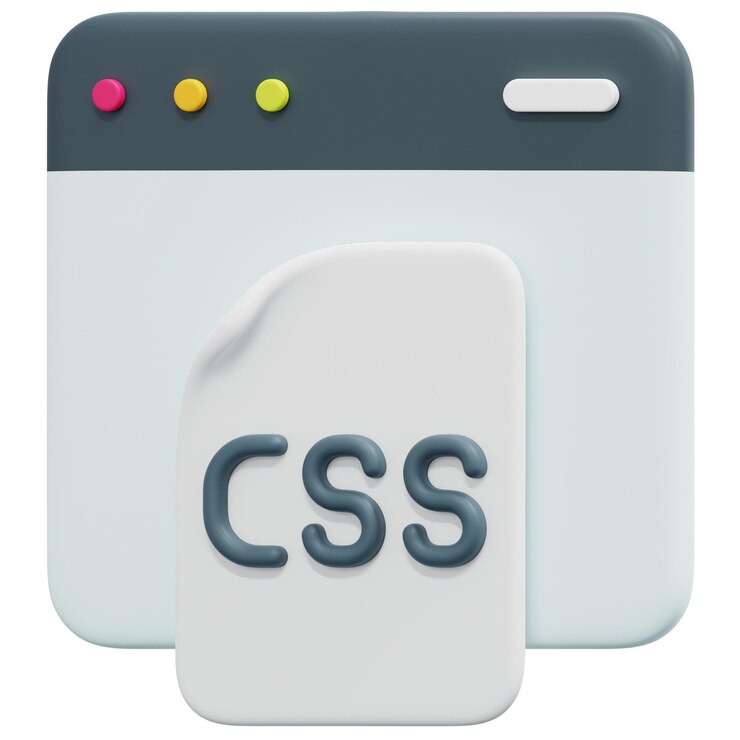 PSD illustrazione dell'icona di rendering 3d css