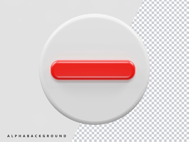 Illustrazione dell'icona di rendering 3d dell'interfaccia