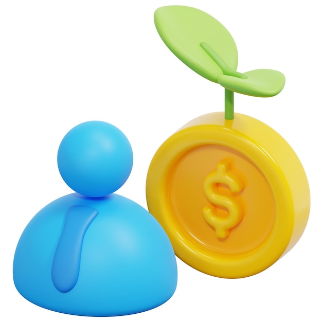 illustrazione dell'icona di rendering 3d di bootstrap