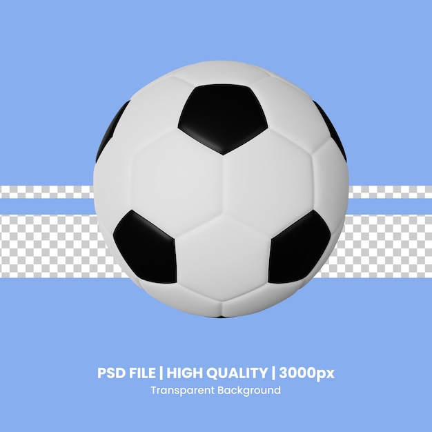 Illustrazione dell'icona PSD Football 3D