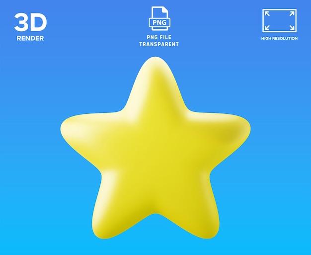 Illustrazione dell'icona stellare 3D