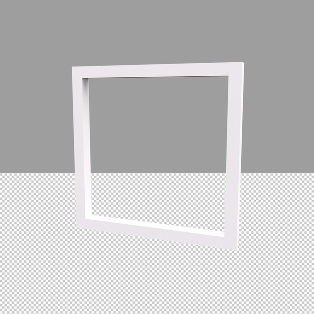 Illustrazione dell'oggetto rendering cornice 3D