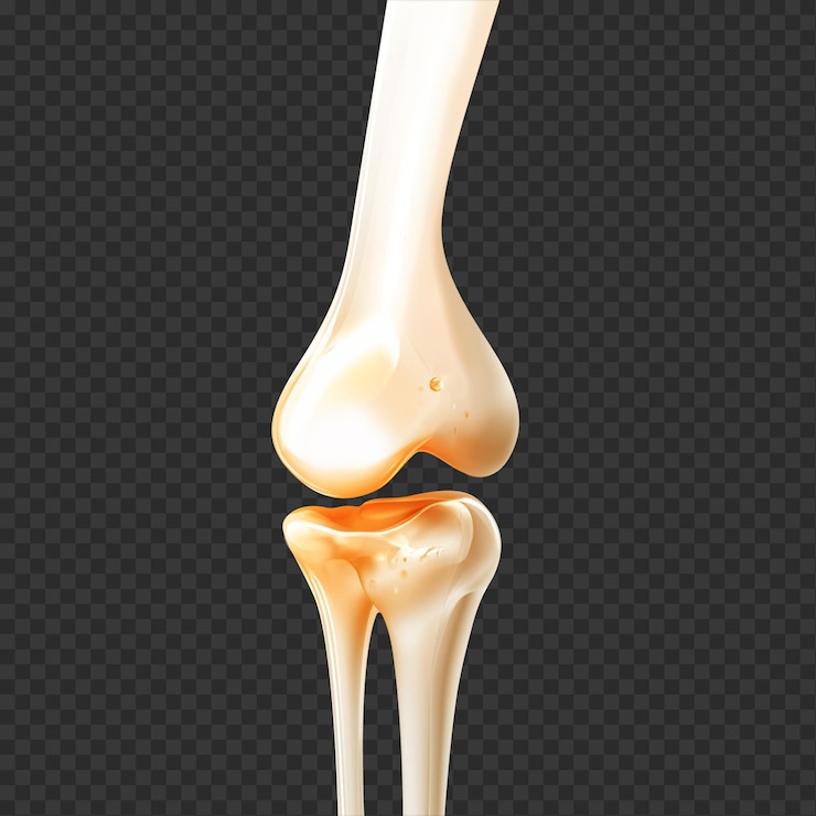 PSD illustrazione dell'osso dell'articolazione del ginocchio risorsa di progettazione anatomica di alta qualità