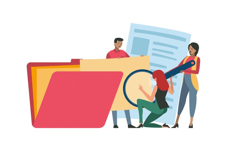 PSD illustrazione della cartella di file isoltata