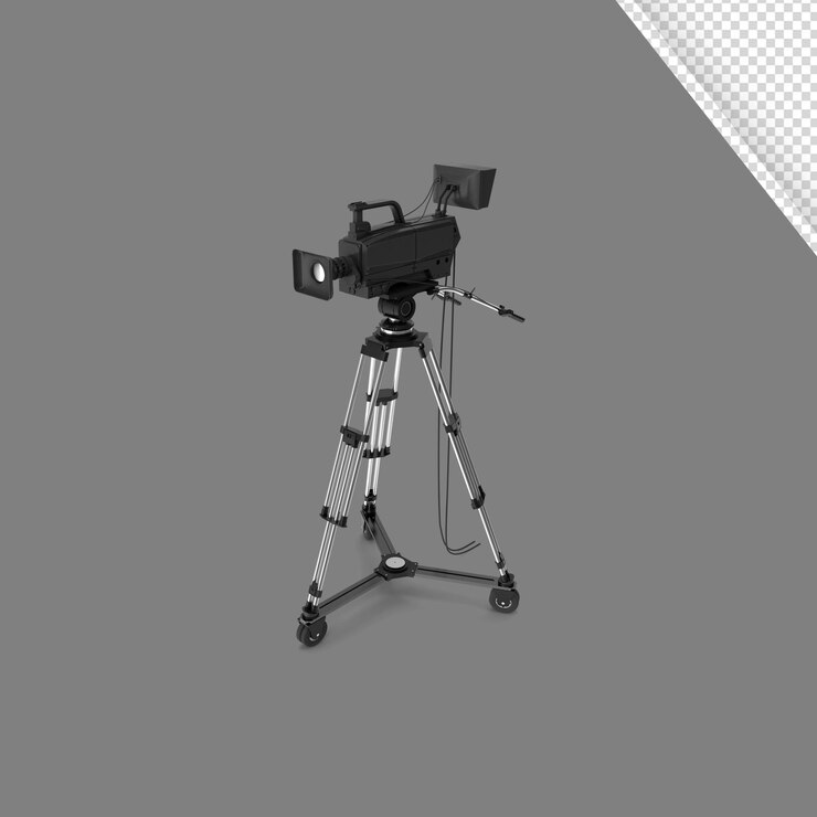 Illustrazione della fotocamera 3D con sfondo trasparente