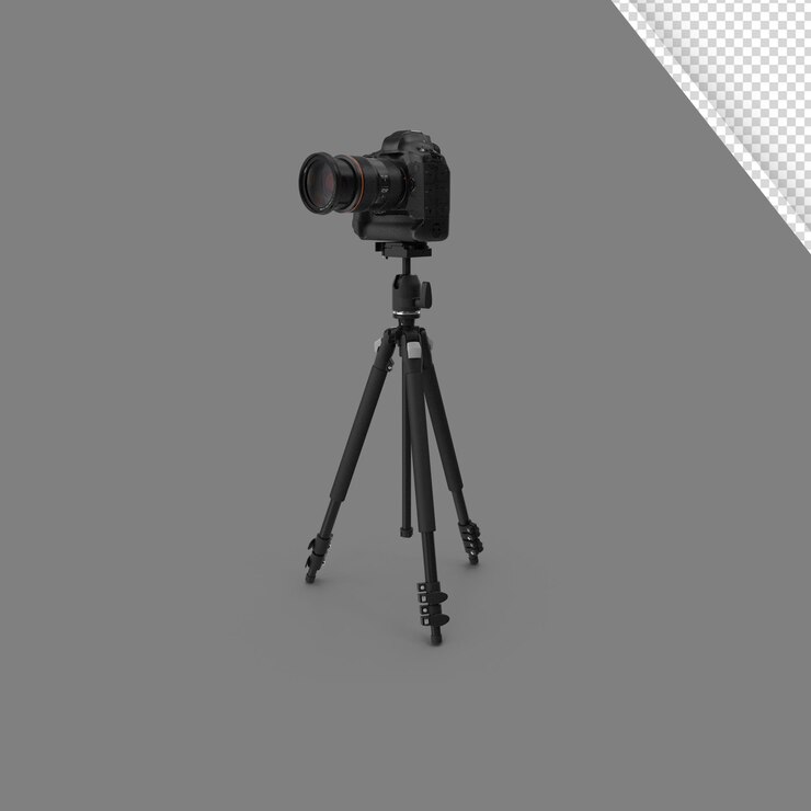 Illustrazione della fotocamera 3D con sfondo trasparente