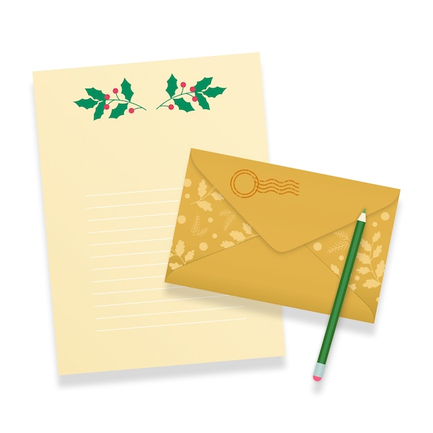 Illustrazione della lettera per Babbo Natale