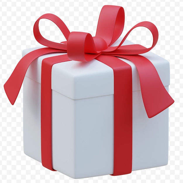Illustrazione della rappresentazione 3d dell'omaggio della confezione regalo