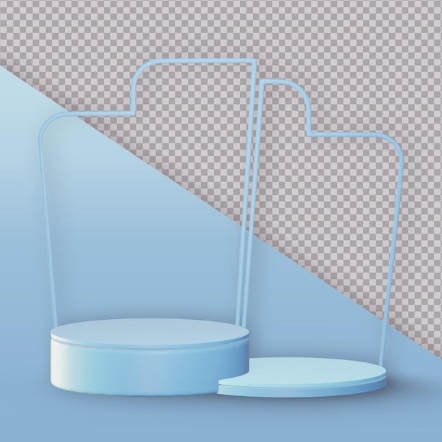 illustrazione della rappresentazione isolata del podio 3d
