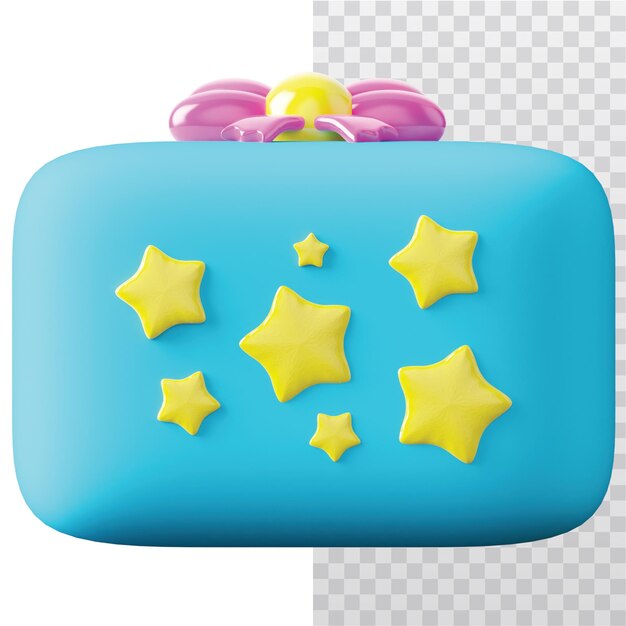 Illustrazione della scatola regalo dell'icona 3D
