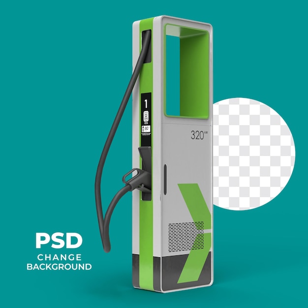 Illustrazione della stazione di ricarica dei veicoli elettrici
