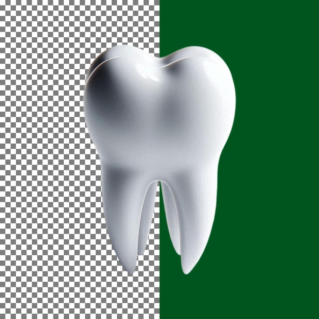 Illustrazione dentale 3D per cliniche dentali e pubblicità su sfondo trasparente png psd
