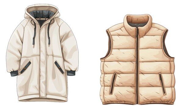 Illustrazione di abbigliamento invernale