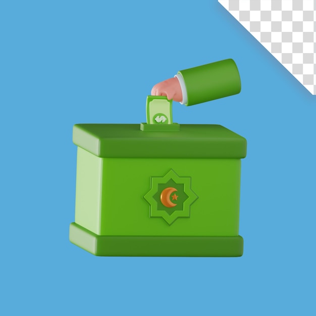 Illustrazione di beneficenza 3D