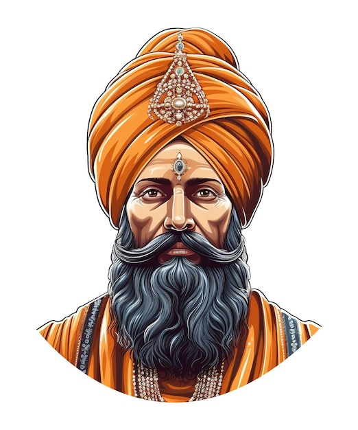 illustrazione di Guru Gobind Singh Jayanti ai generative