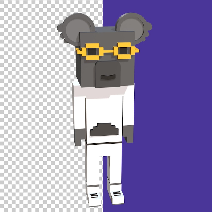 PSD illustrazione di koala 2 della rappresentazione 3d