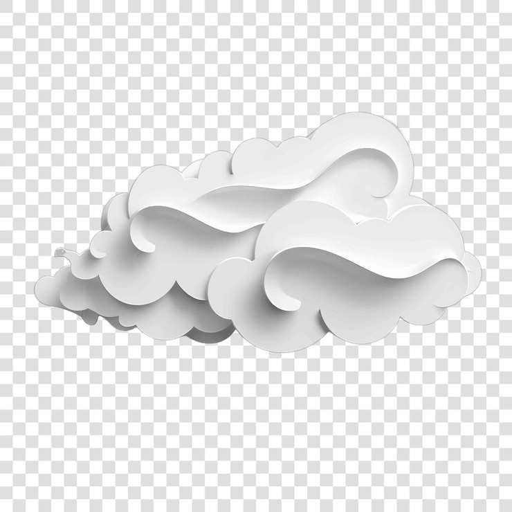 PSD illustrazione di macchie di nebbia sullo sfondo trasparente