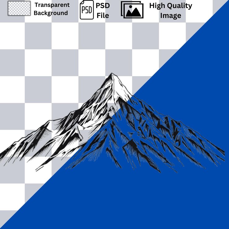 illustrazione di montagna disegnata a mano