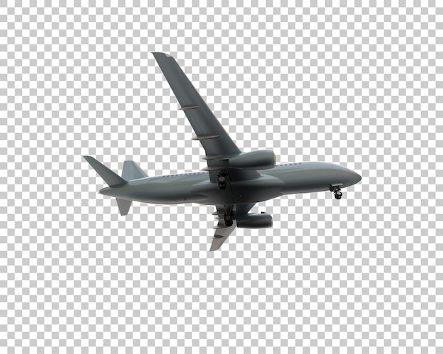Illustrazione di rendering 3D dell'aereo isolato sullo sfondo