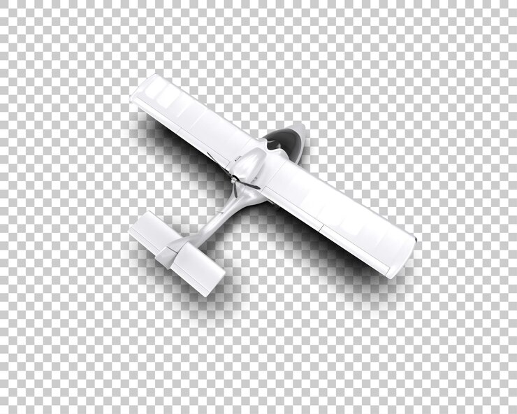 PSD illustrazione di rendering 3d dell'aereo isolato sullo sfondo