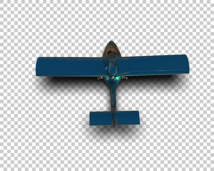PSD illustrazione di rendering 3d dell'aereo isolato sullo sfondo
