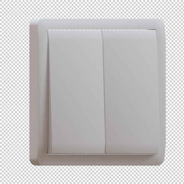 Illustrazione di rendering 3D dell'interruttore a 2 vie