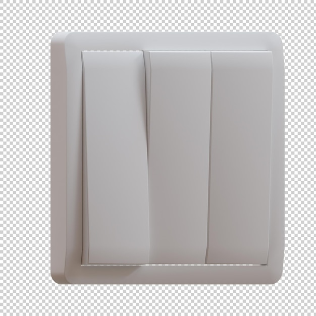 Illustrazione di rendering 3D dell'interruttore a 3 vie