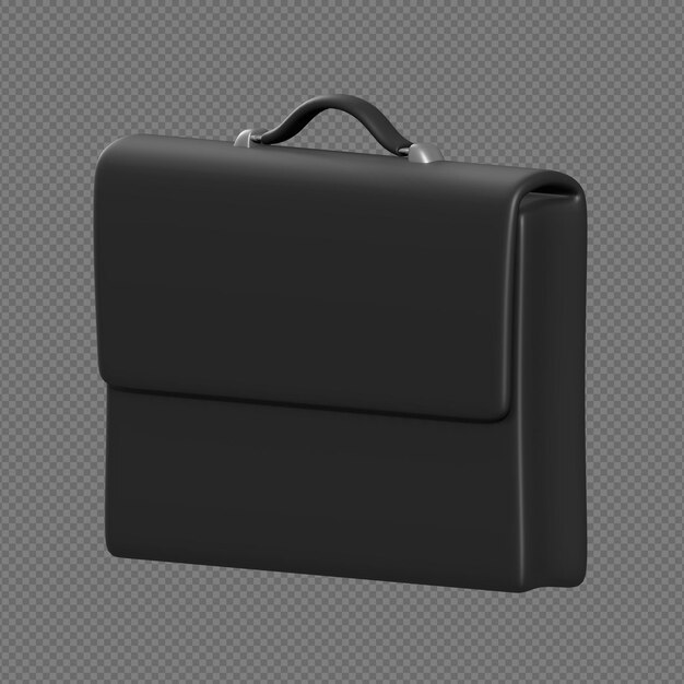 Illustrazione di rendering 3D della valigetta con sfondo trasparente
