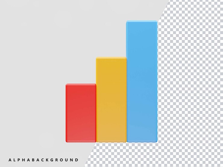 PSD illustrazione di rendering 3d infografica
