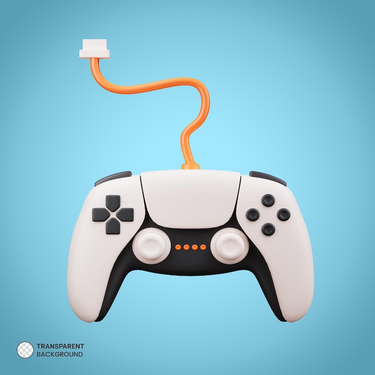 PSD illustrazione di rendering 3d isolata dell'icona del gamepad