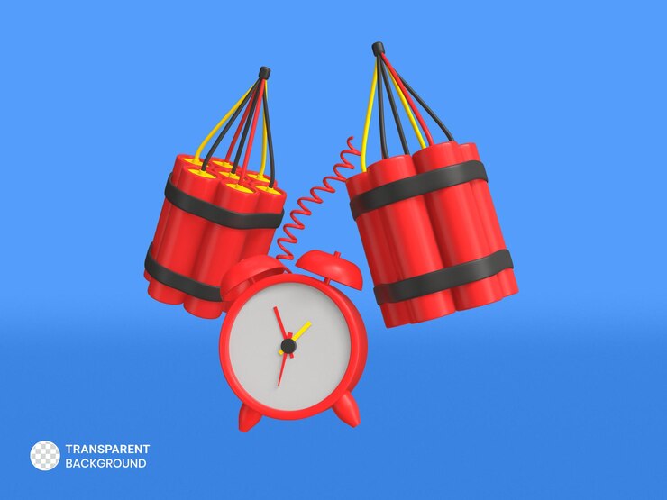 PSD illustrazione di rendering 3d isolata icona dinamite