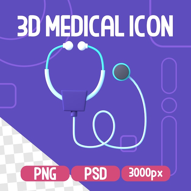 ILLUSTRAZIONE DI RENDIMENTO DELL'ICONA MEDICA ISOLATA 3D