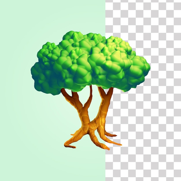 Illustrazione di un albero 3D 11