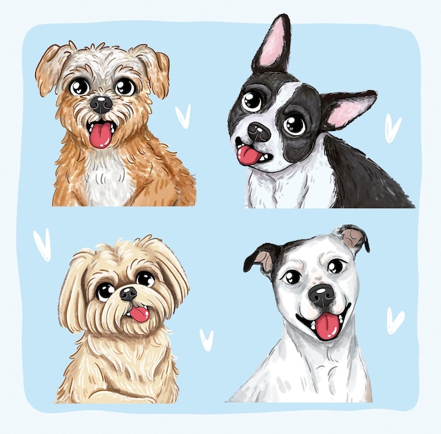 Illustrazione di un cucciolo di cane