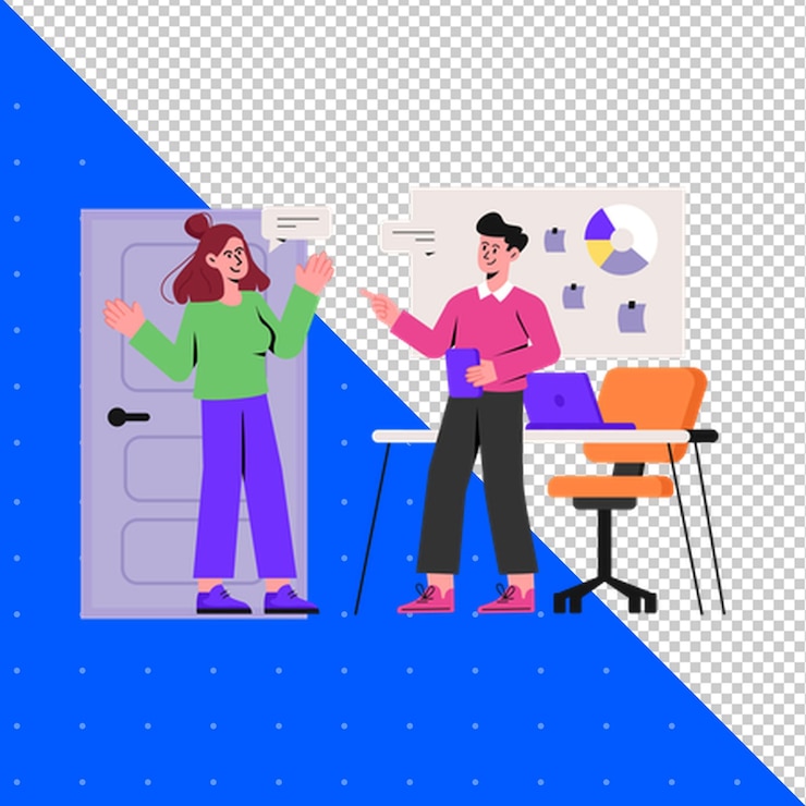 PSD illustrazione disegnata a mano flat vector png sfondo trasparente
