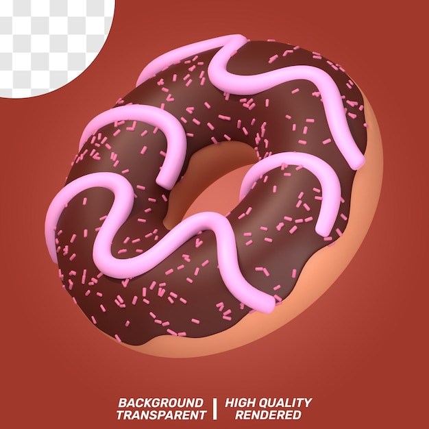 ILLUSTRAZIONE ISOLATA 3D DELIZIOSO FAST FOOD PSD