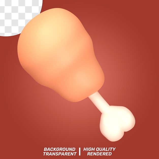 ILLUSTRAZIONE ISOLATA 3D DELIZIOSO FAST FOOD PSD