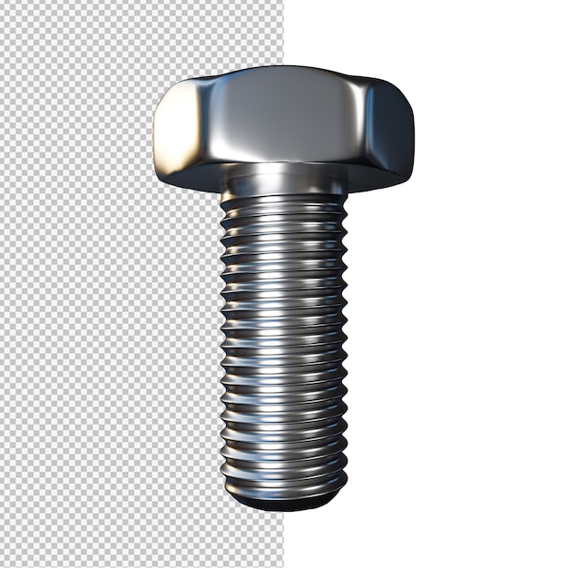 Illustrazione isolata bullone esagonale