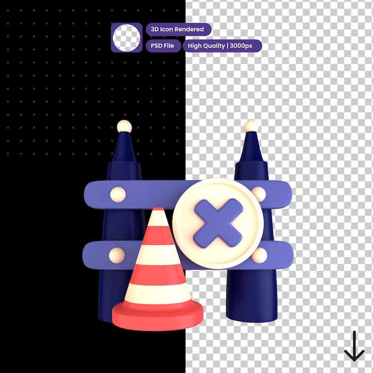 PSD illustrazione psd 3d di in manutenzione