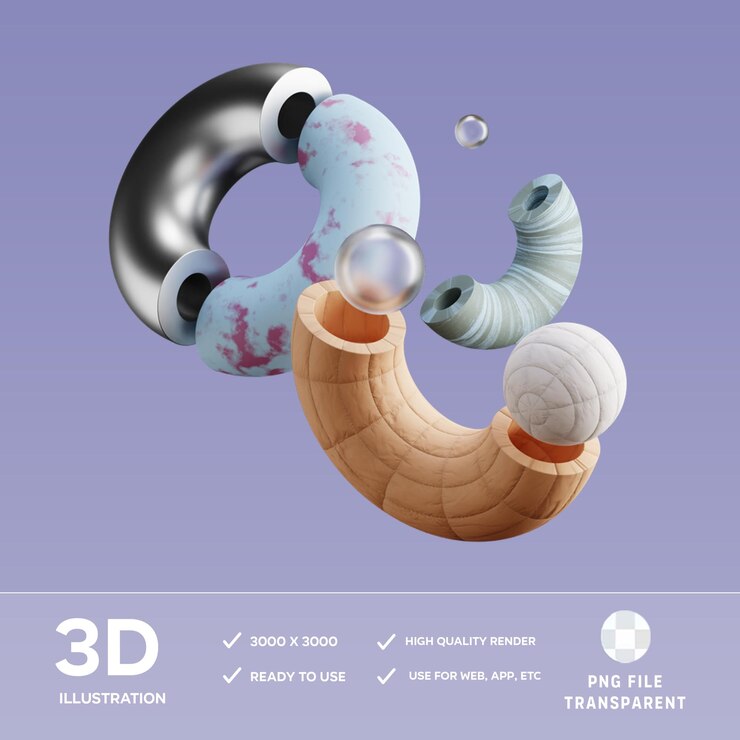 PSD illustrazione psd 3d