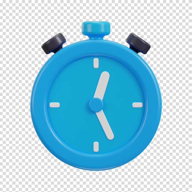 Illustrazione vettoriale dell'icona dell'orologio timer 3D
