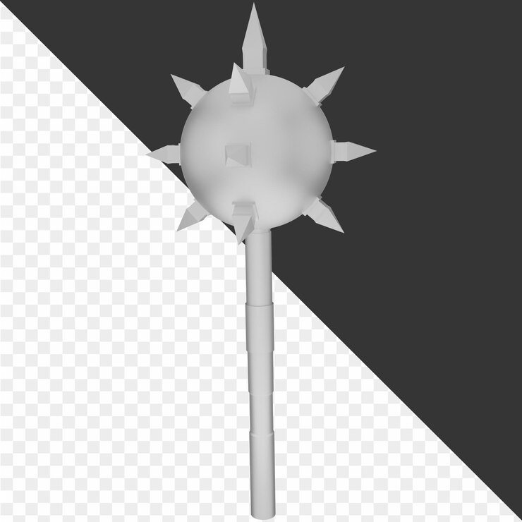 PSD illustrazioni 3d di armi