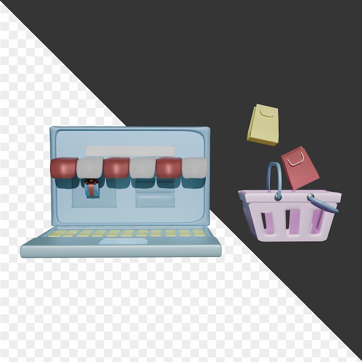 PSD illustrazioni 3d di sconti