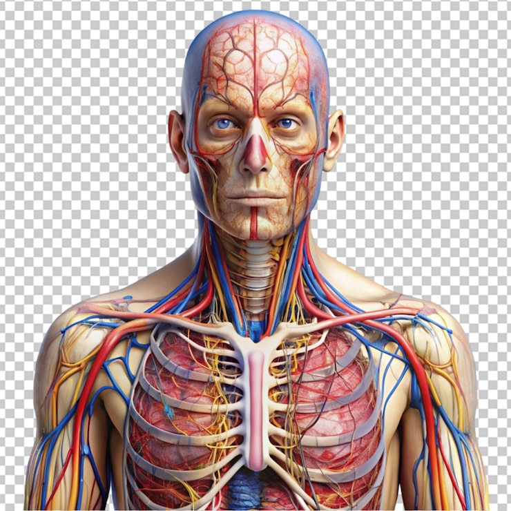 PSD illustrazioni anatomiche generate algoritmicamente